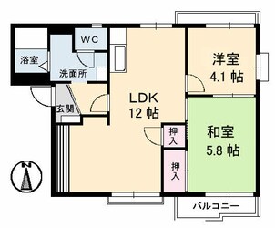 リベラ香西 B棟の物件間取画像